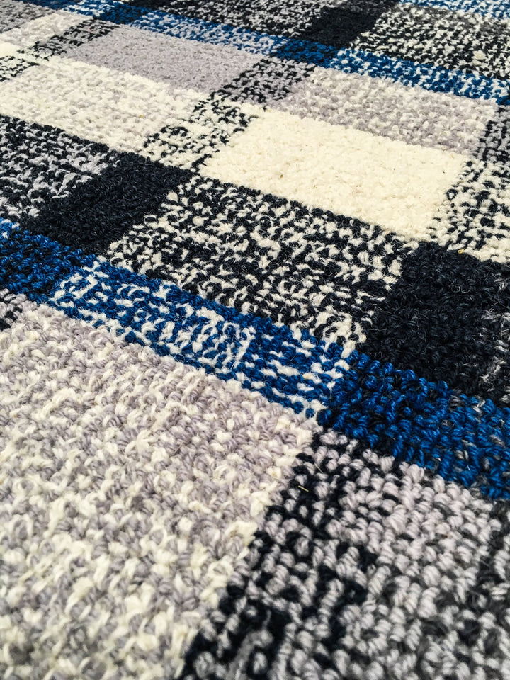 Dual Denim: Wool Handtufted Carpet
