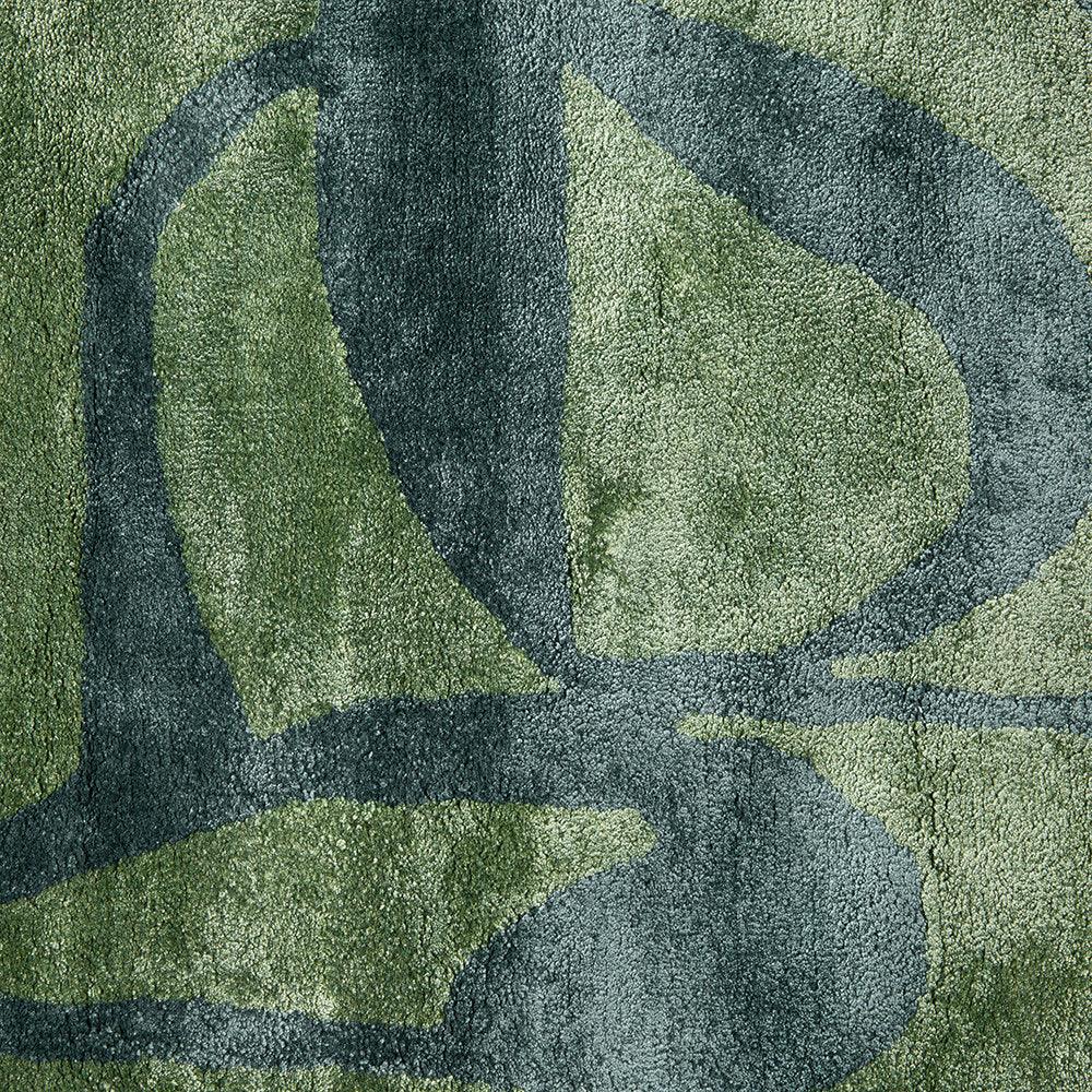 Lox Green: Viscose HandTufted Carpet