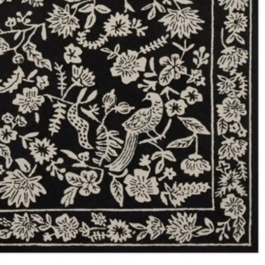 Selva Black: Wool Handtufted Carpet