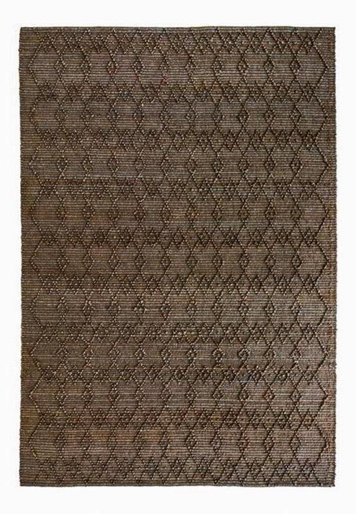 Diamond Loop: Jute & Hemp Hand Woven Rug