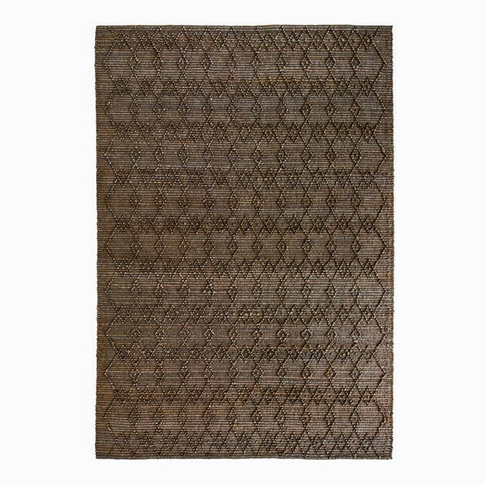 Diamond Loop: Jute & Hemp Hand Woven Rug