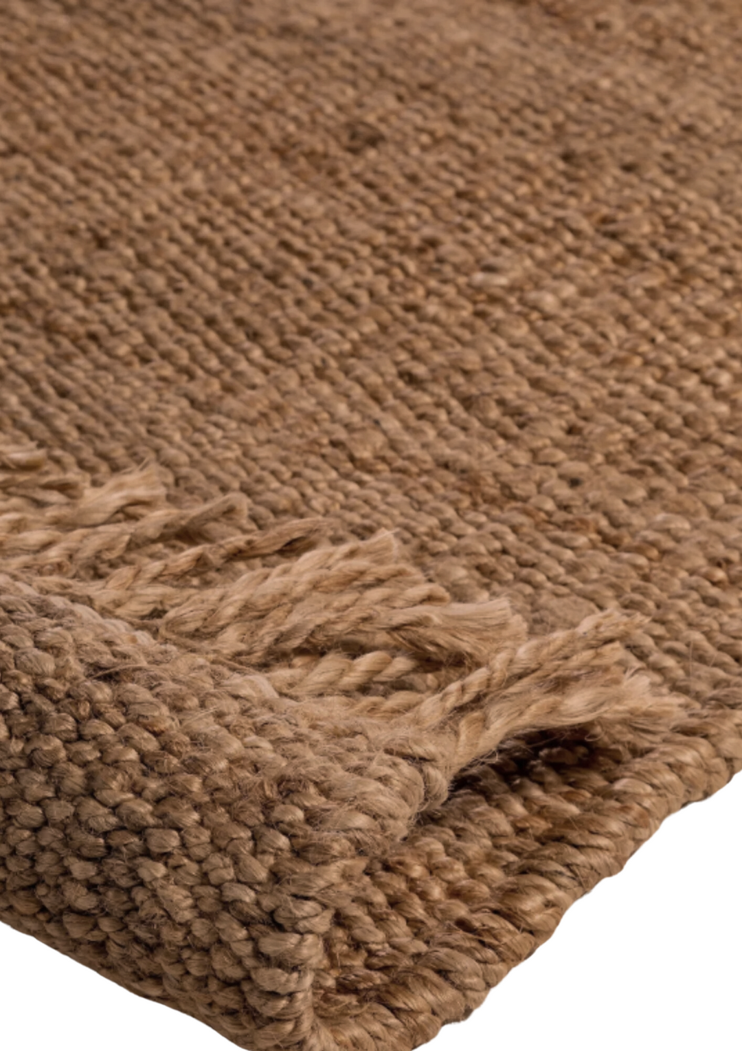 Cinnamon Swirl: Jute & Hemp Hand Woven Rug