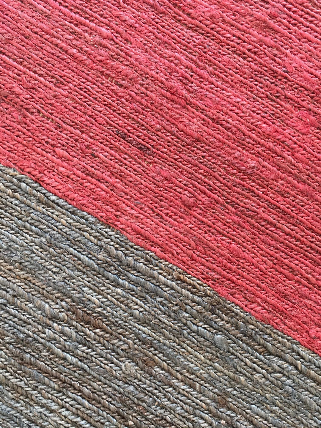 Multi Braided Stripe: Jute & Hemp Hand Woven Rug