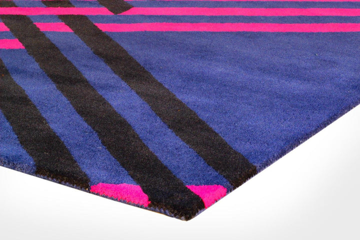 Dimensional Stripe: Wool Handtufted Carpet