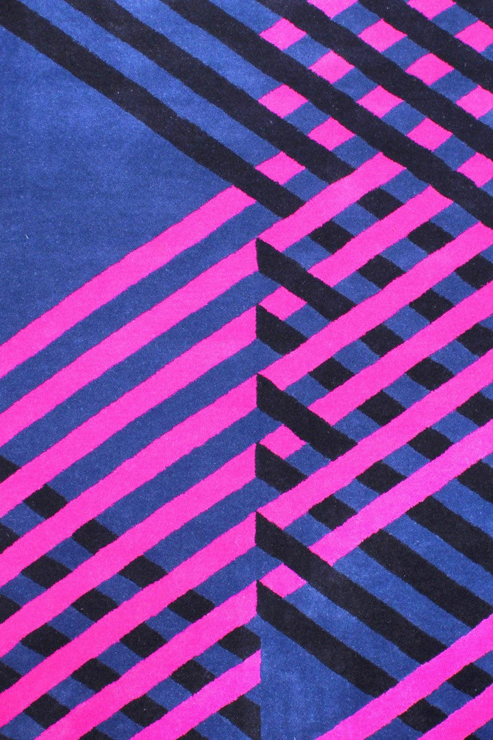 Dimensional Stripe: Wool Handtufted Carpet
