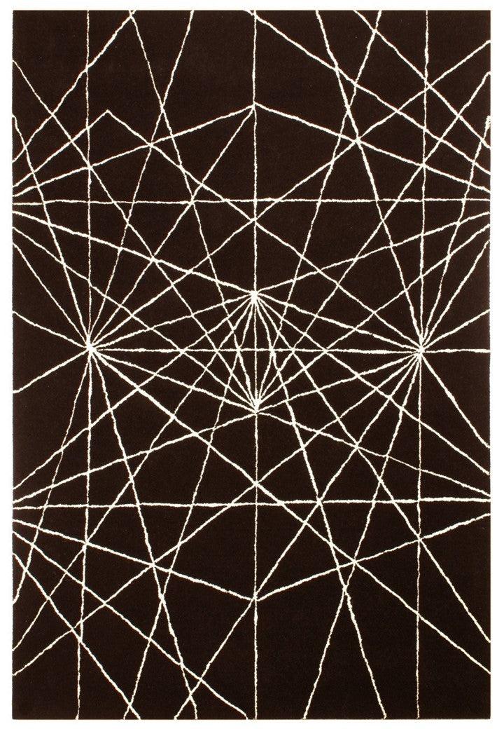 Hand-tufted wool carpet in   Netz design, crafted with 100% handmade process using natural fibers, featuring vibrant geometric patterns for modern home decor.