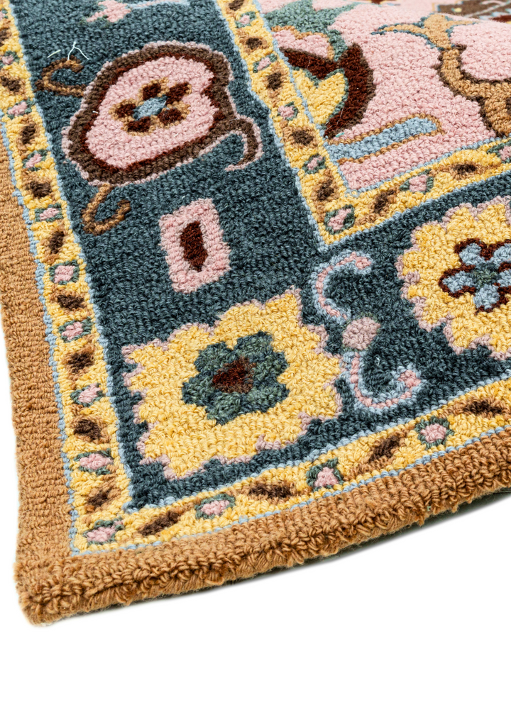 Ottoman Splendor: Wool Handtufted Carpet