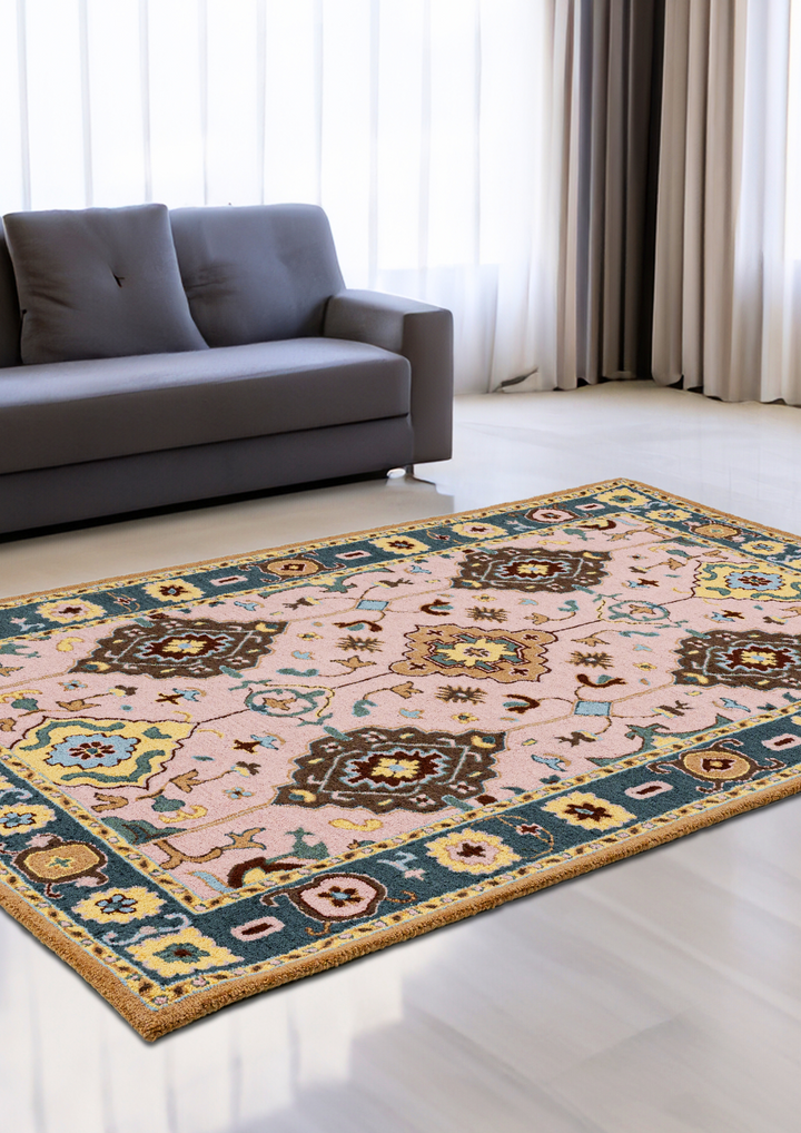 Ottoman Splendor: Wool Handtufted Carpet