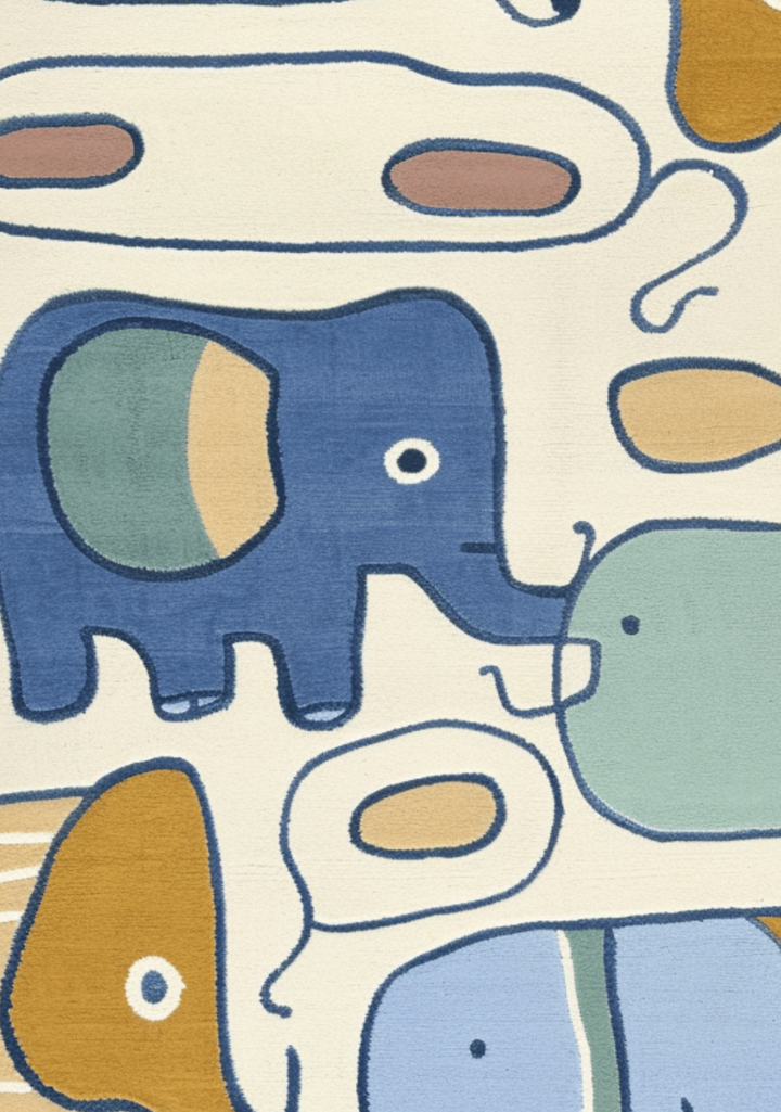 Trunk Lines: Wool Handtufted Carpet