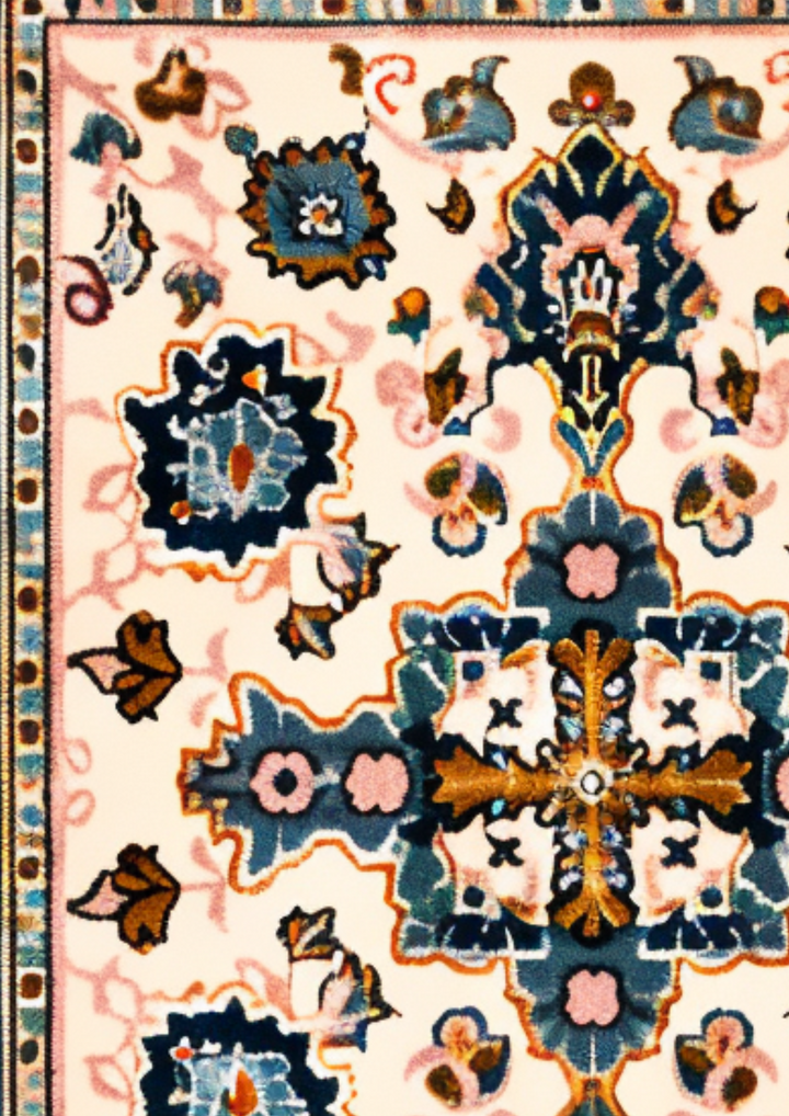 Sapphire Harmony: Wool Handtufted Carpet
