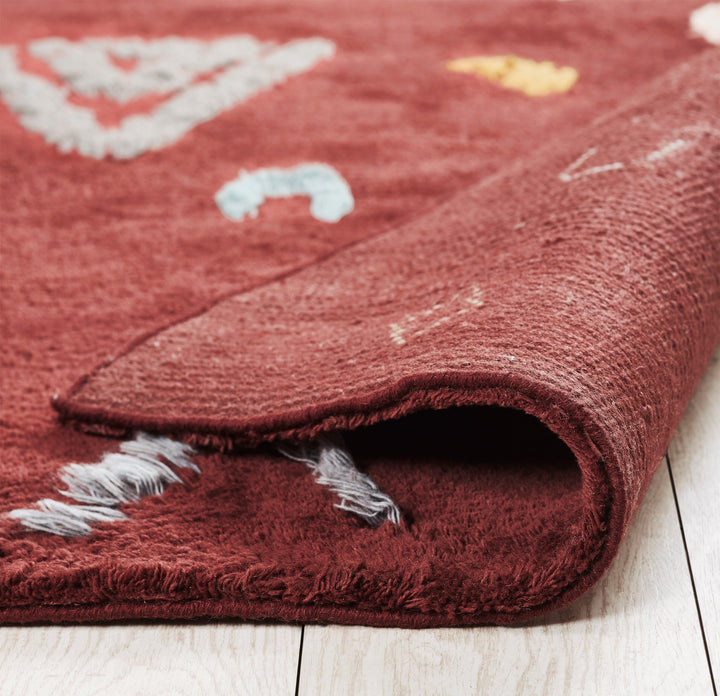Juniper Maroon Shape: Wool Hand Knotted Carpet