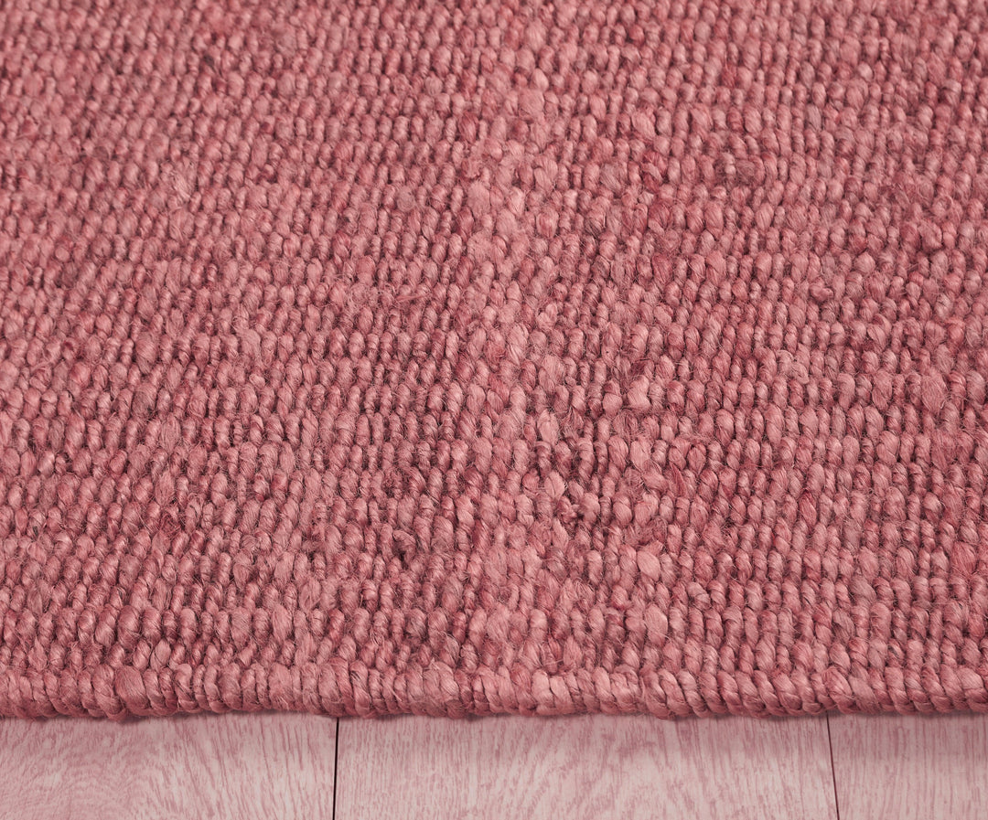 Chunky Rose: Jute & Hemp Hand Woven Rug