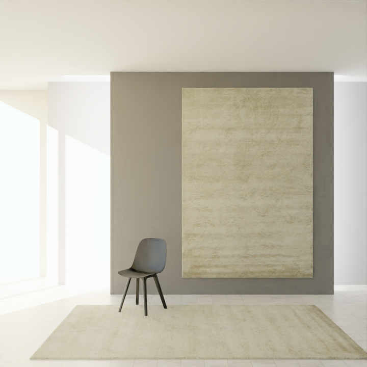 Pile Taupe: Viscose HandKnotted Carpet