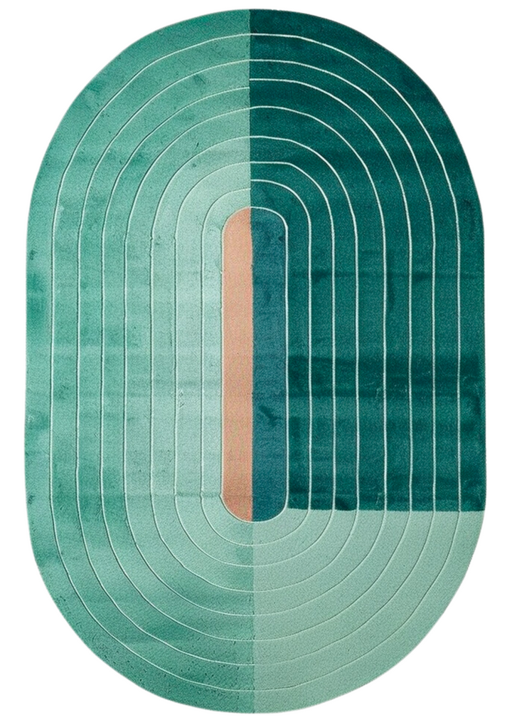Coral Curve: Wool Handtuftted Carpet